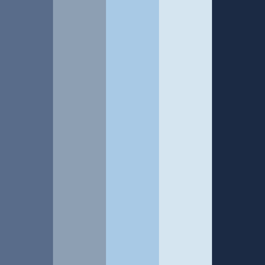 Download serene twilight color palette PNG image (square)