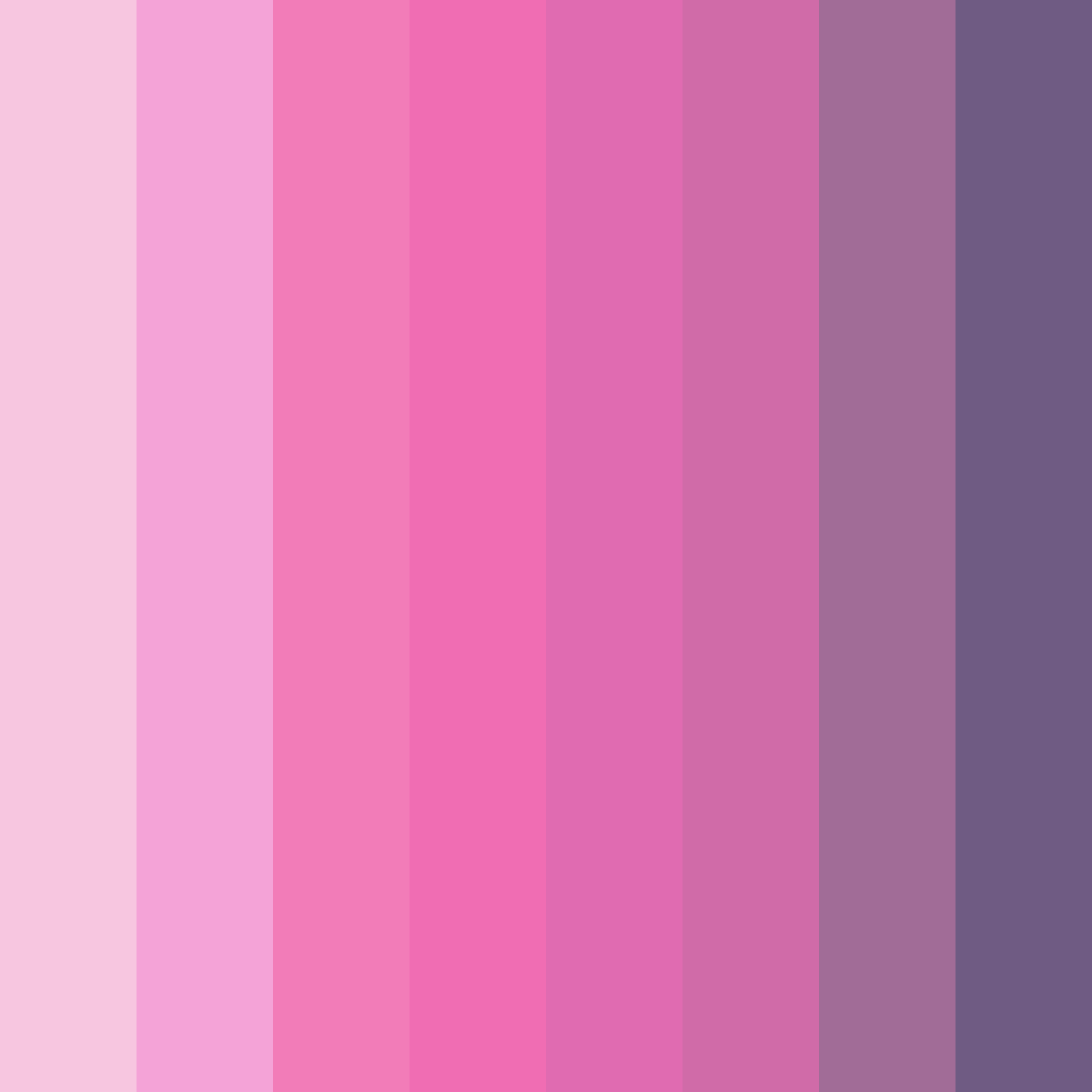 Download whimsical dreamscape color palette PNG image (square)