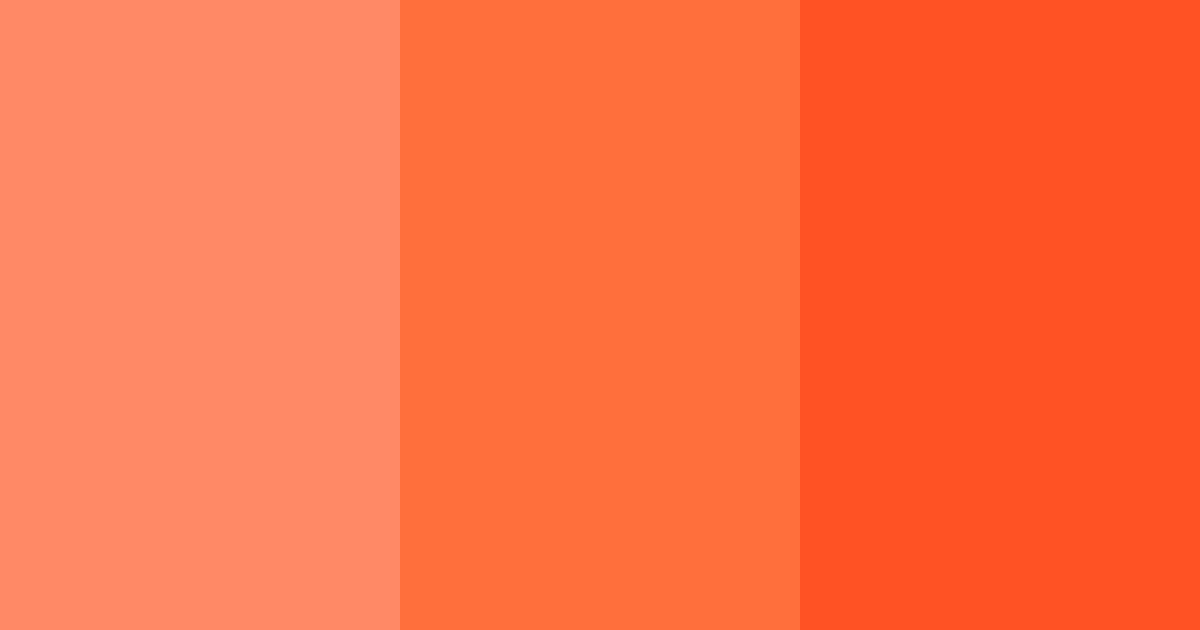 Download vibrant orange color palette PNG image (landscape)