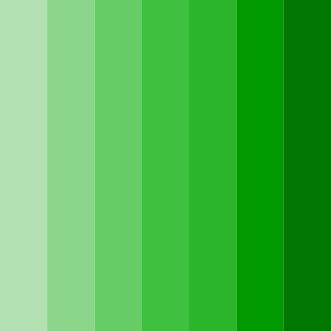 Download verdant symphony color palette PNG image (square)