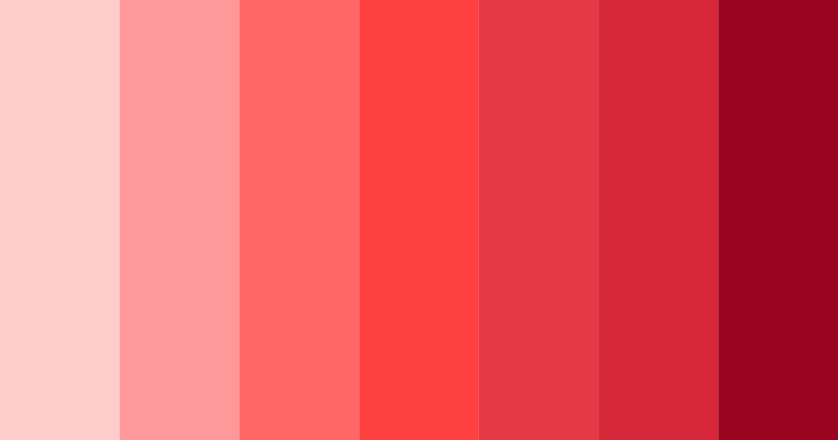 Download soft red shades color palette PNG image (landscape)