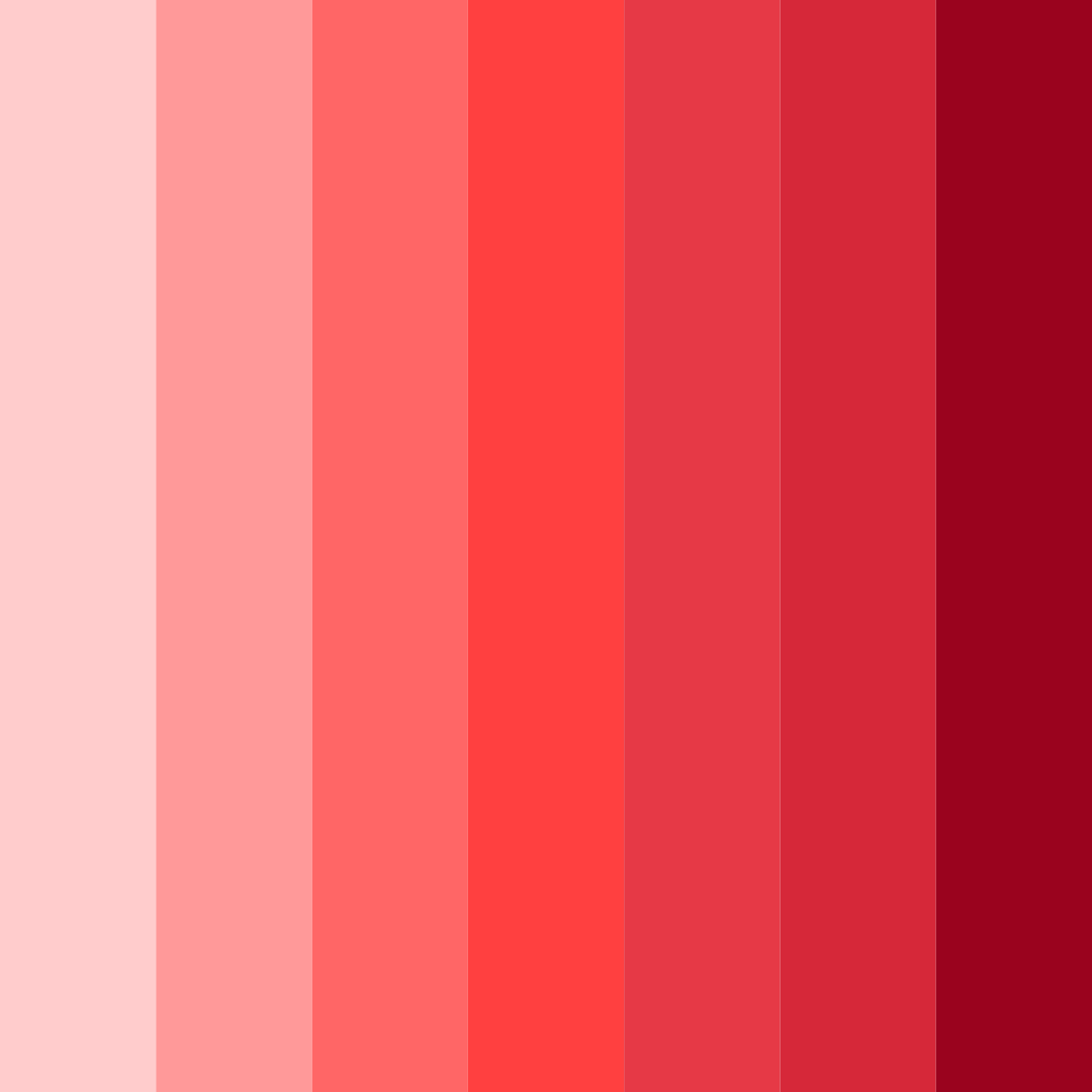 Download soft red shades color palette PNG image (square)