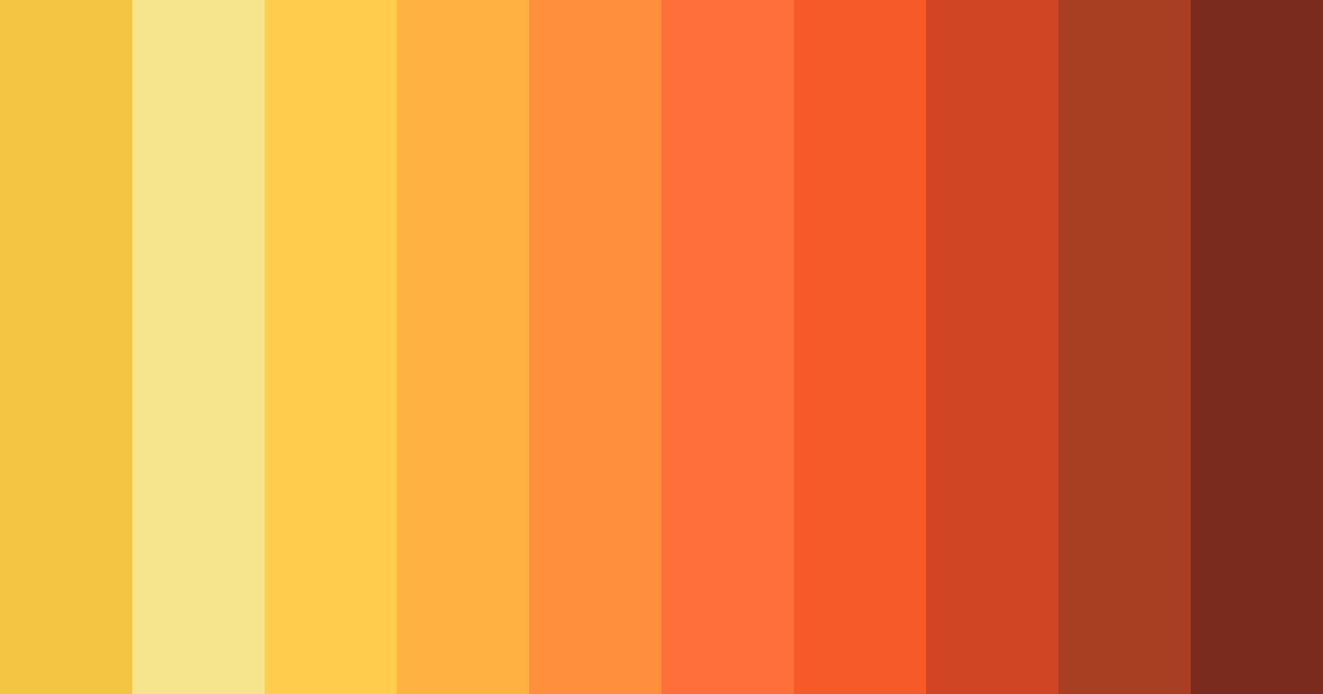 Download warm yellow color palette PNG image (landscape)