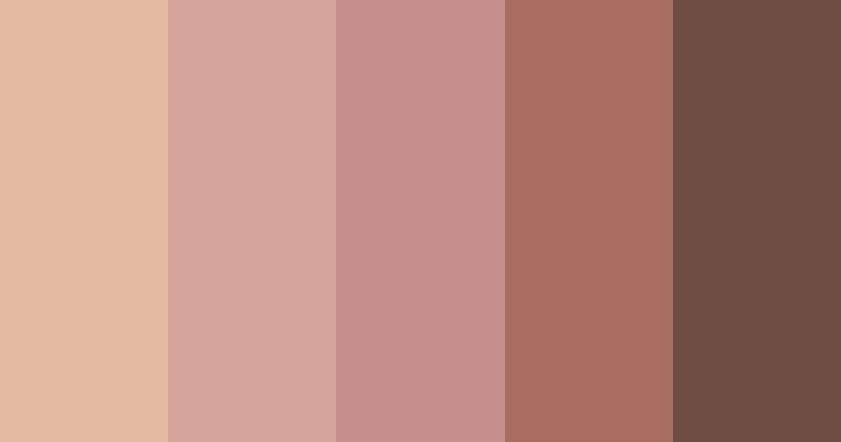 Download rustic rosewood color palette PNG image (landscape)