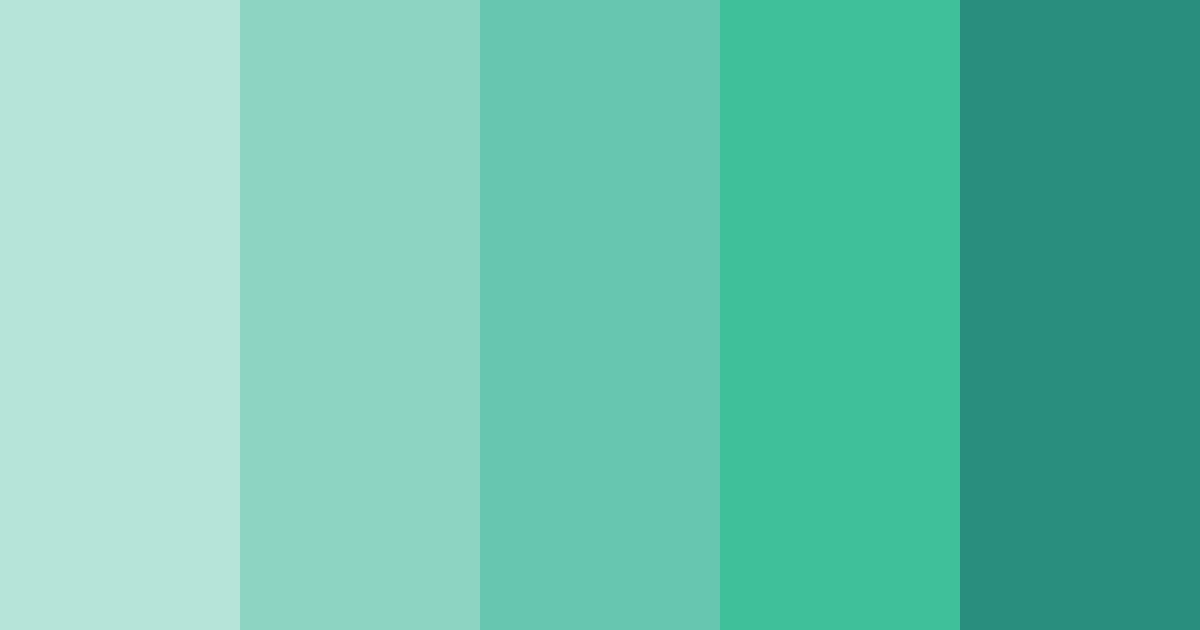 Download tropical serenity color palette PNG image (landscape)