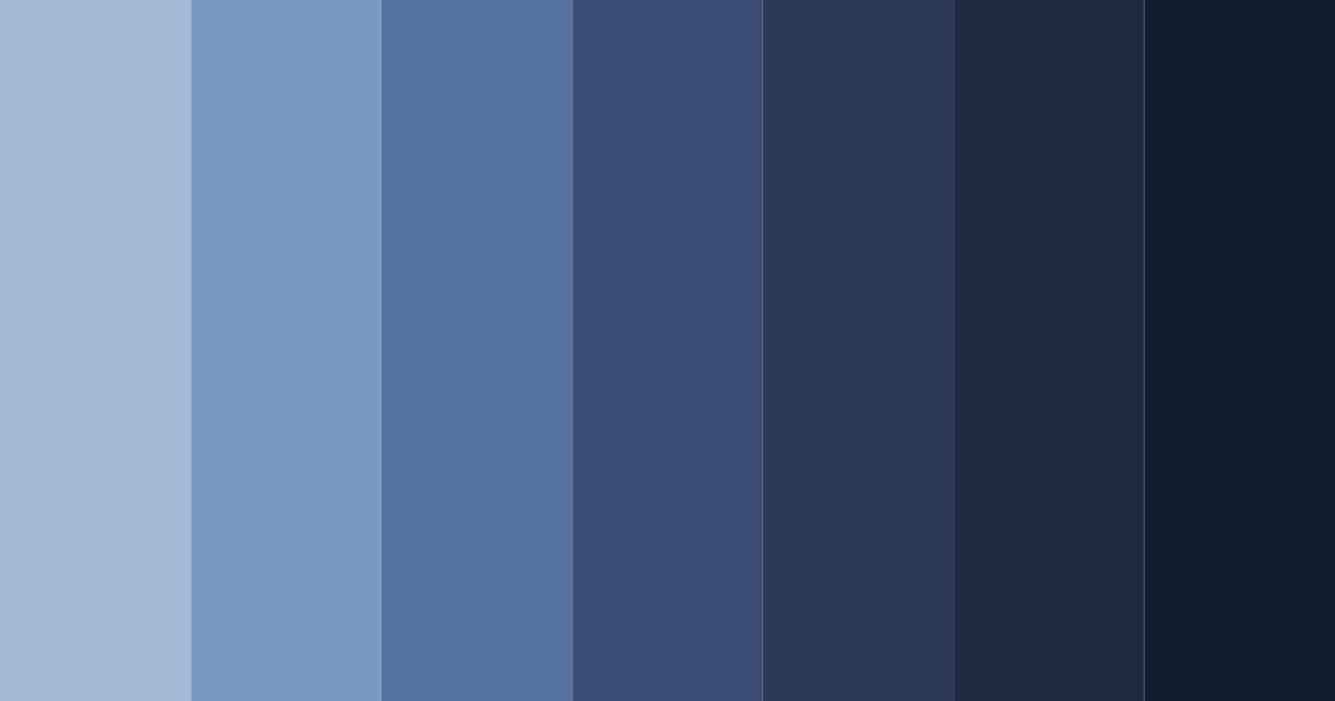Download blue galaxy color palette PNG image (landscape)