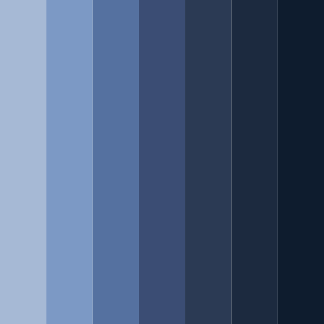 Download blue galaxy color palette PNG image (square)