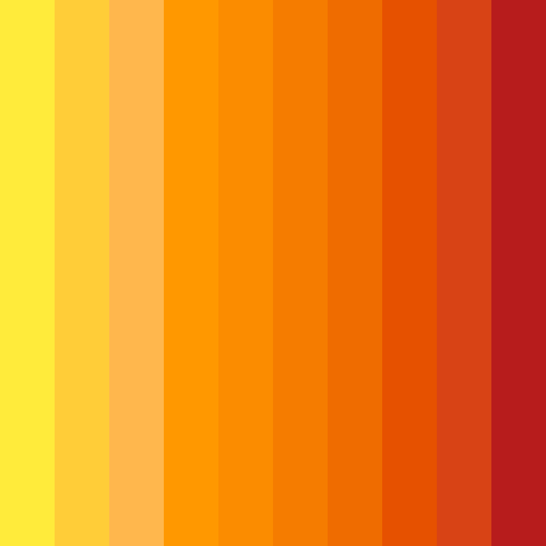 Download sunset blaze color palette PNG image (square)