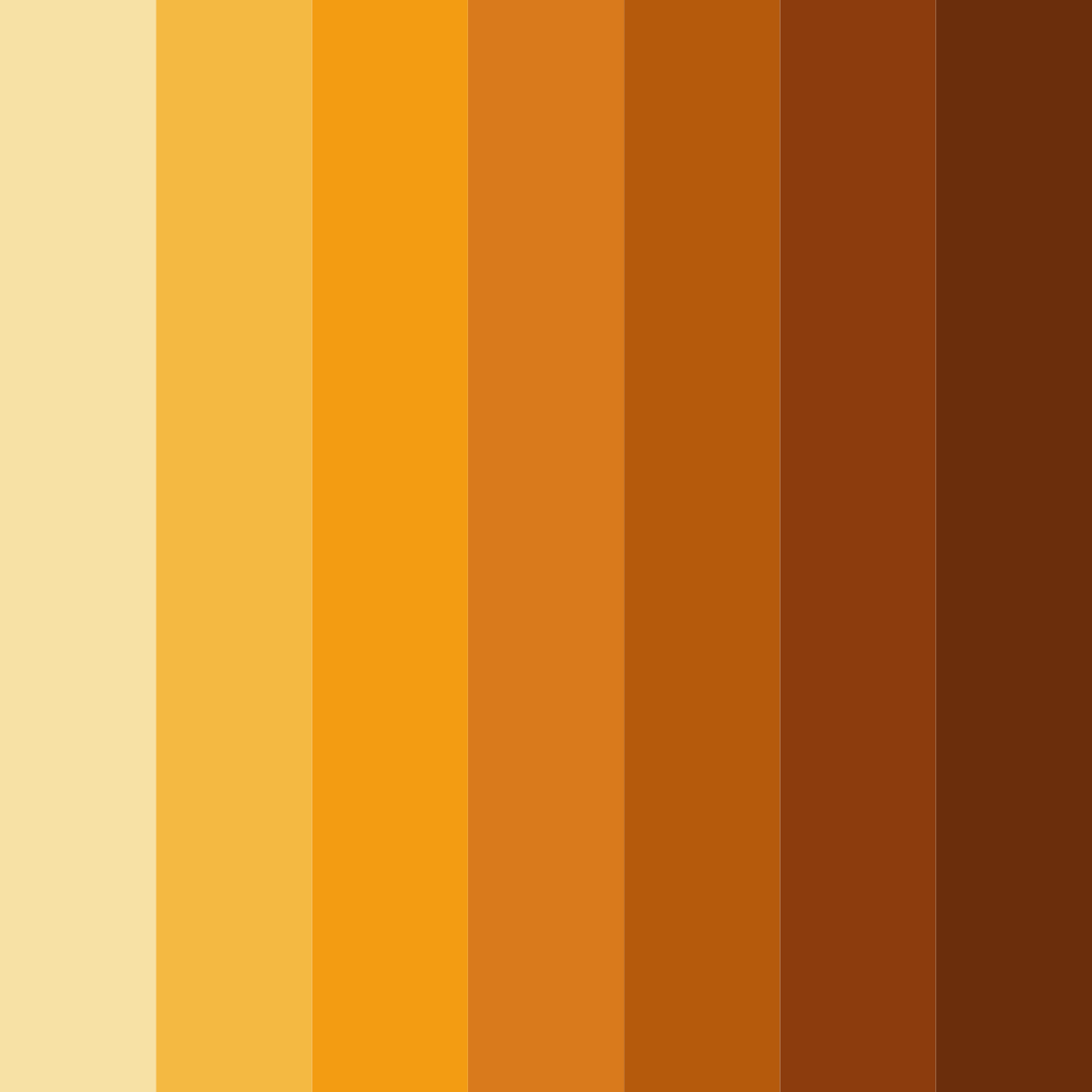 Download golden harvest sunset color palette PNG image (square)