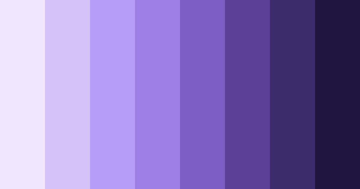 Download shades of purple color palette PNG image (landscape)