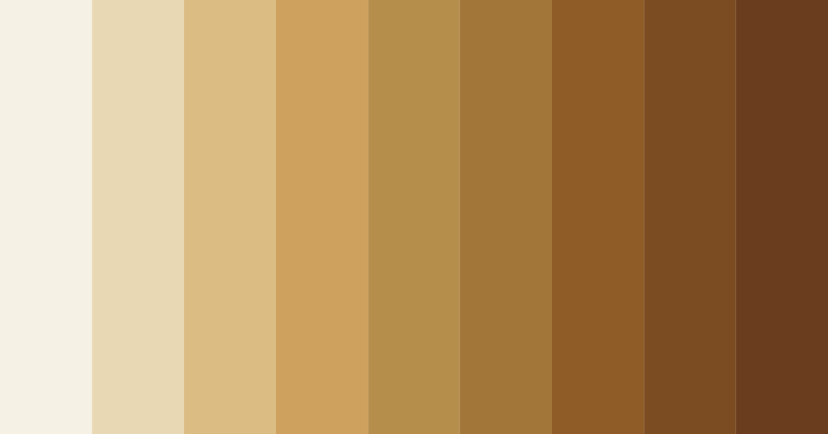 Download shades of beige color palette PNG image (landscape)