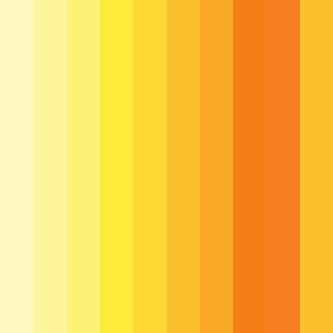 Download sunshine symphony color palette PNG image (square)