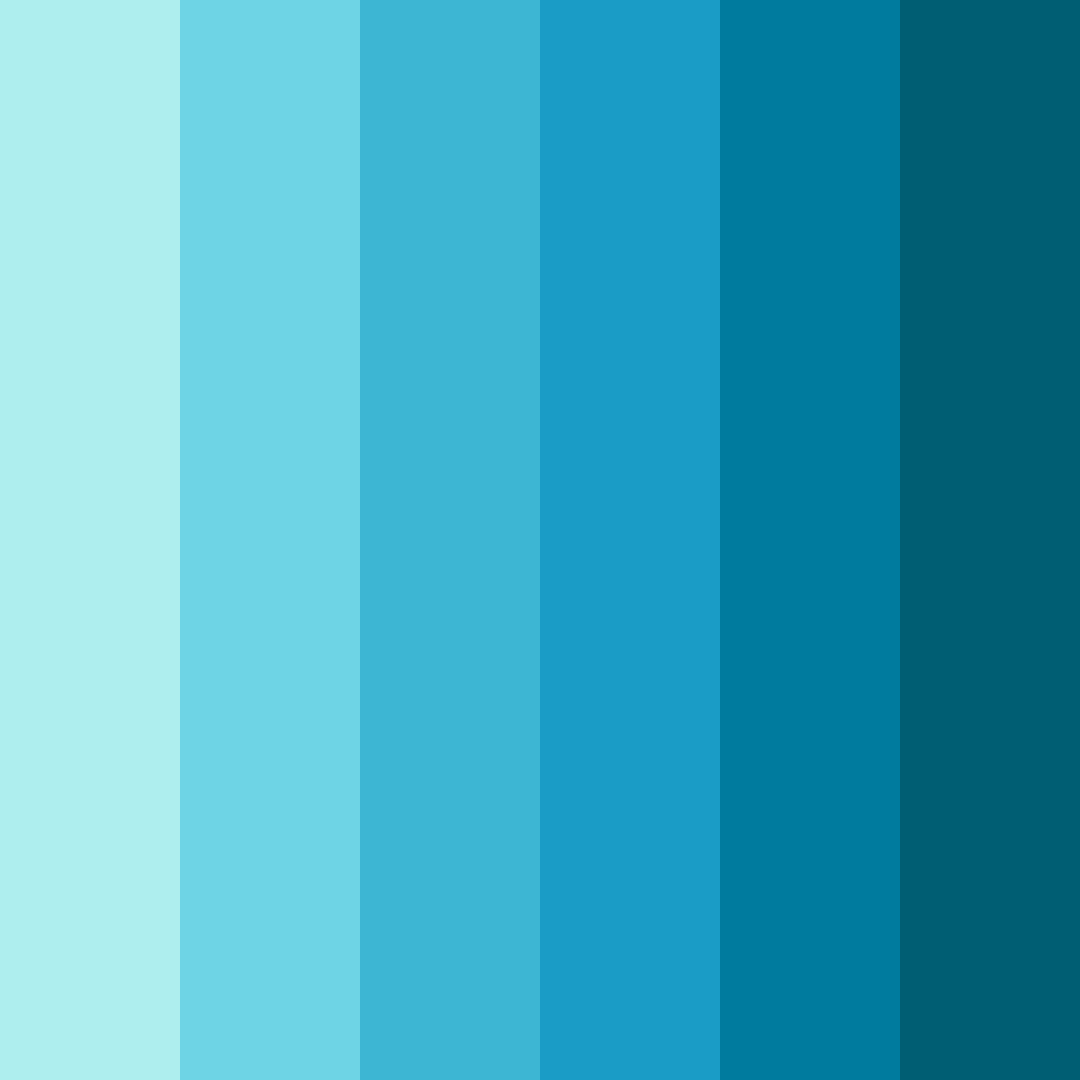 Download aqua serenade color palette PNG image (square)