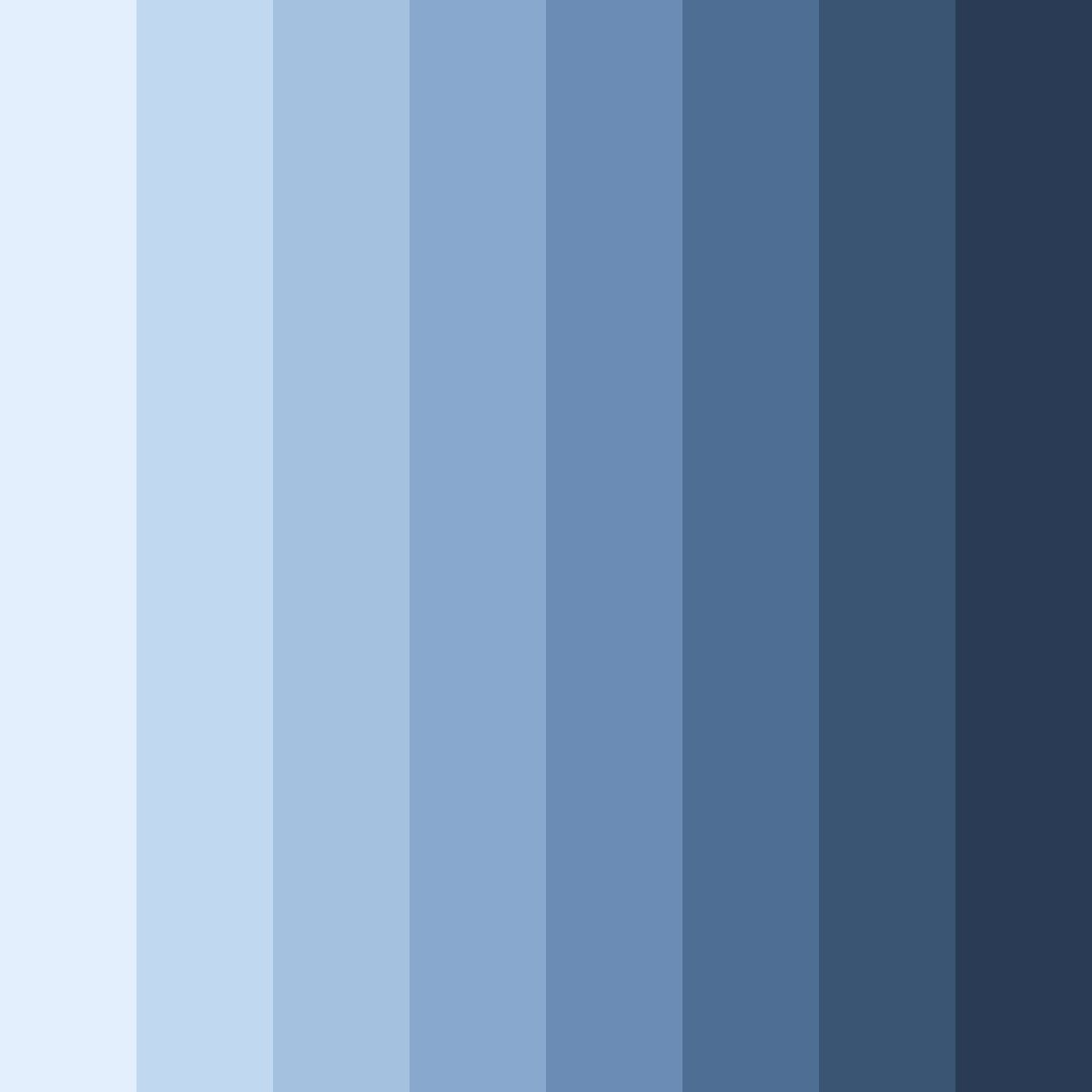 Download serene waterscape color palette PNG image (square)