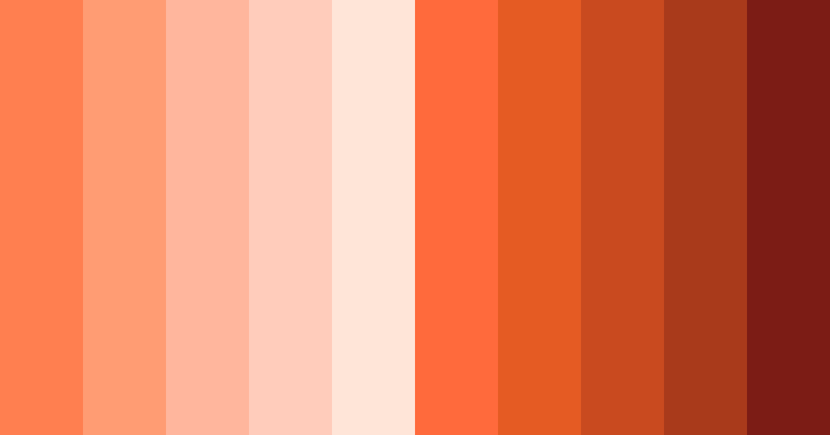 Download coral serenade color palette PNG image (landscape)