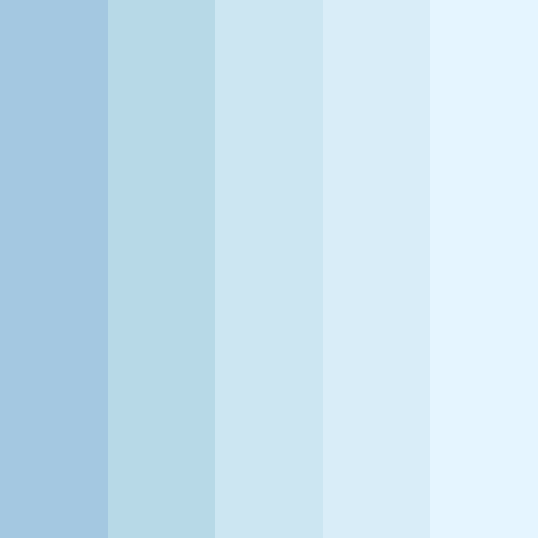 Download light pastel blue color palette PNG image (square)