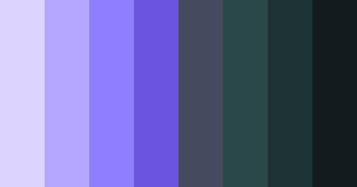 Download mystic twilight color palette PNG image (landscape)
