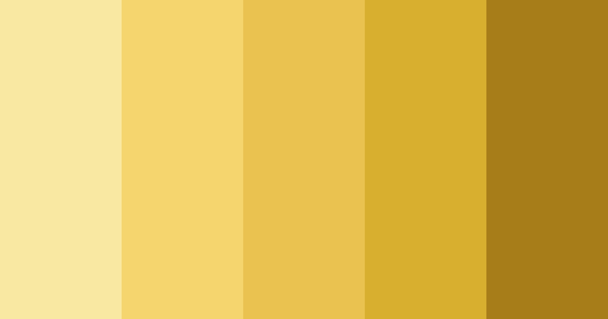 Download golden glow color palette PNG image (landscape)