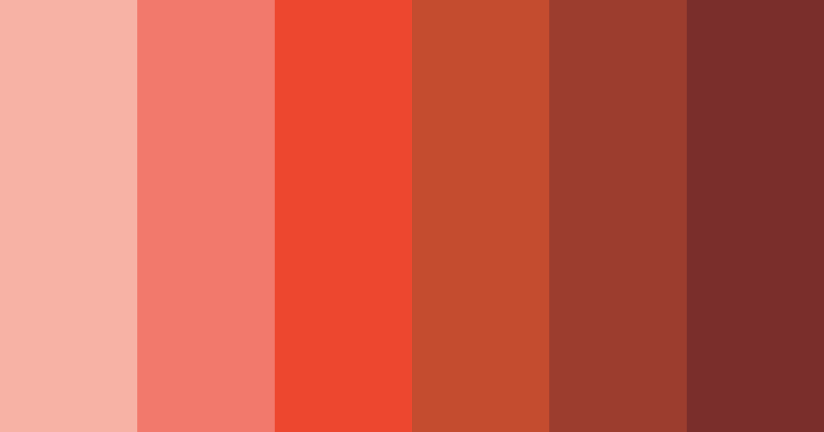 Download red shades color palette PNG image (landscape)