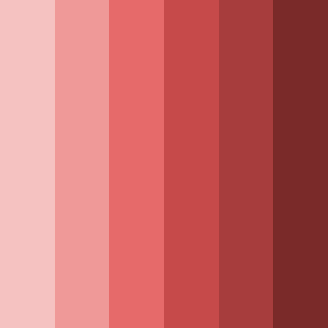 Download shades of venetian red color palette PNG image (square)