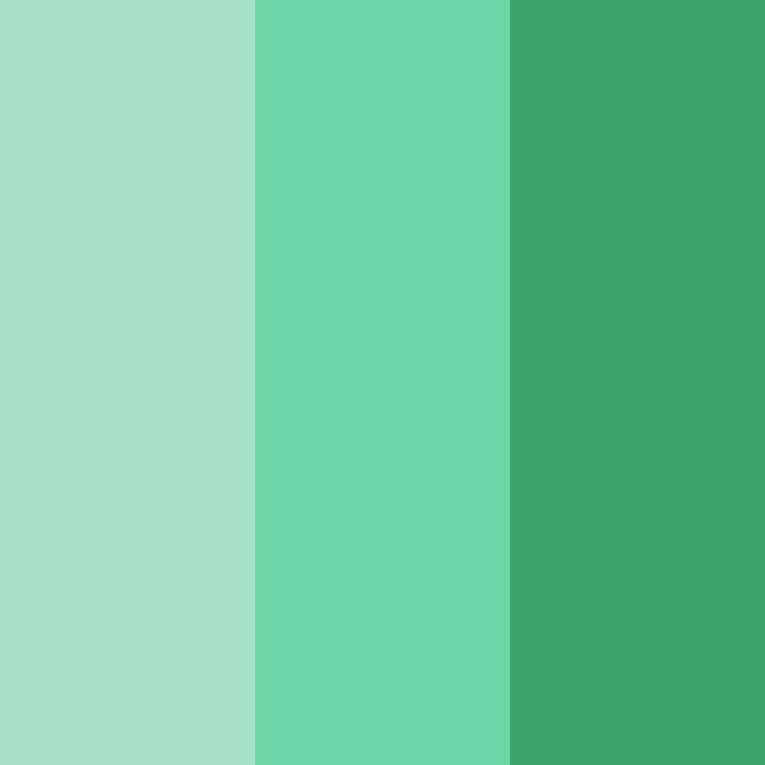 Download green garden color palette PNG image (square)