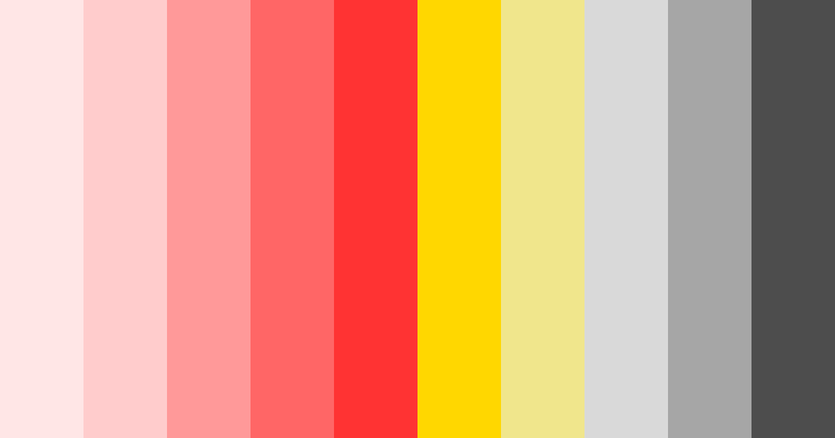 Download red yellow gray harmony color palette PNG image (landscape)