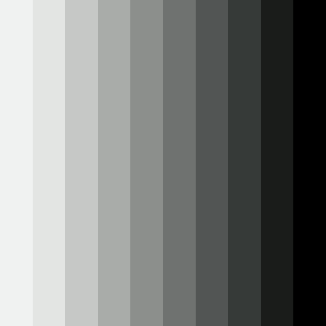 Download shades of grey color palette PNG image (square)