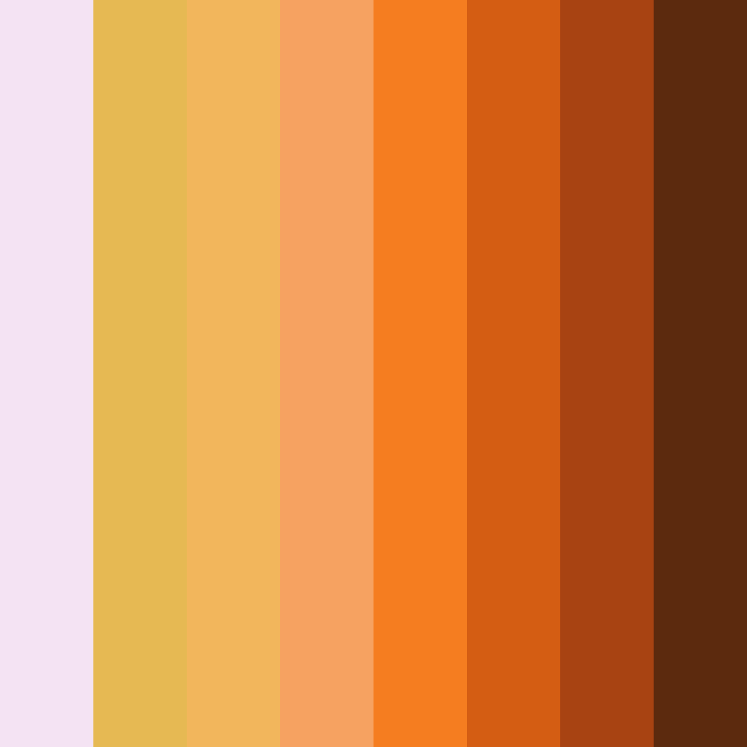 Download sunset serenade color palette PNG image (square)