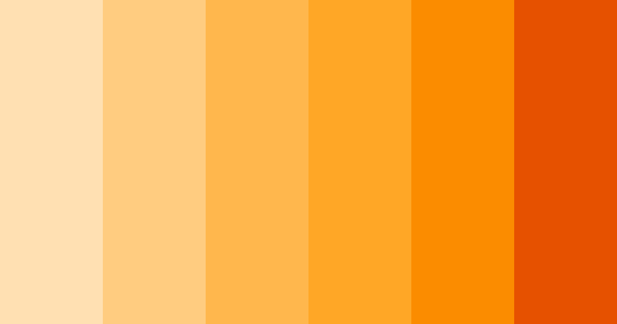 Download bright orange color palette PNG image (landscape)