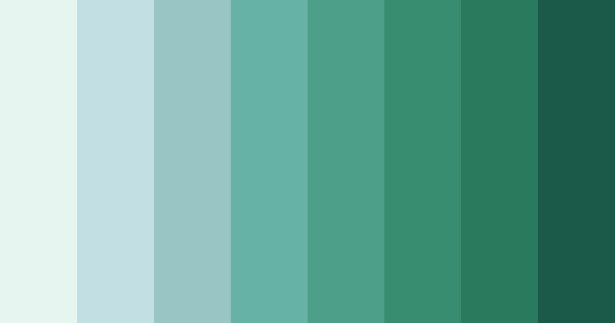 Download teal modern color palette PNG image (landscape)