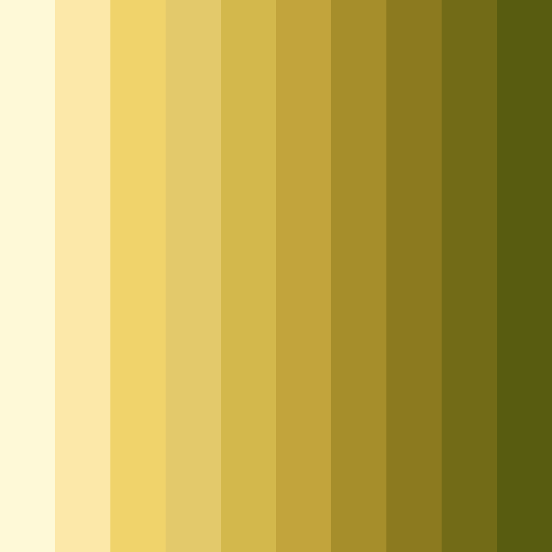 Download cool yellow tones color palette PNG image (square)