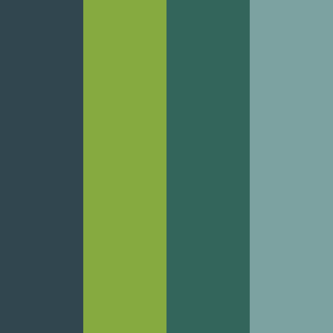 Download midnight mint color palette PNG image (square)