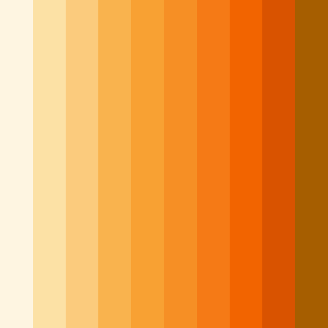 Download warm yellow tones color palette PNG image (square)
