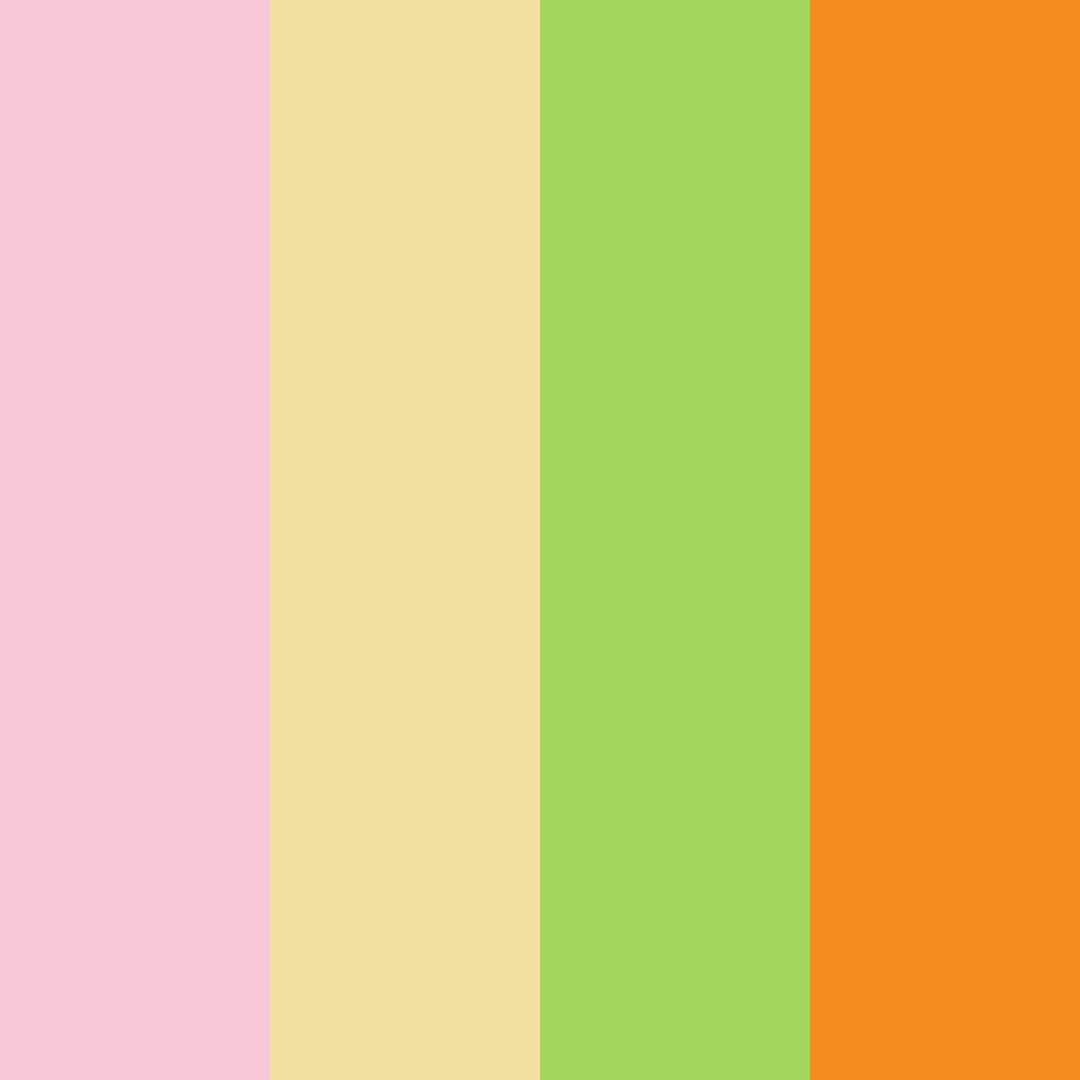 Download cheerful pink color palette PNG image (square)