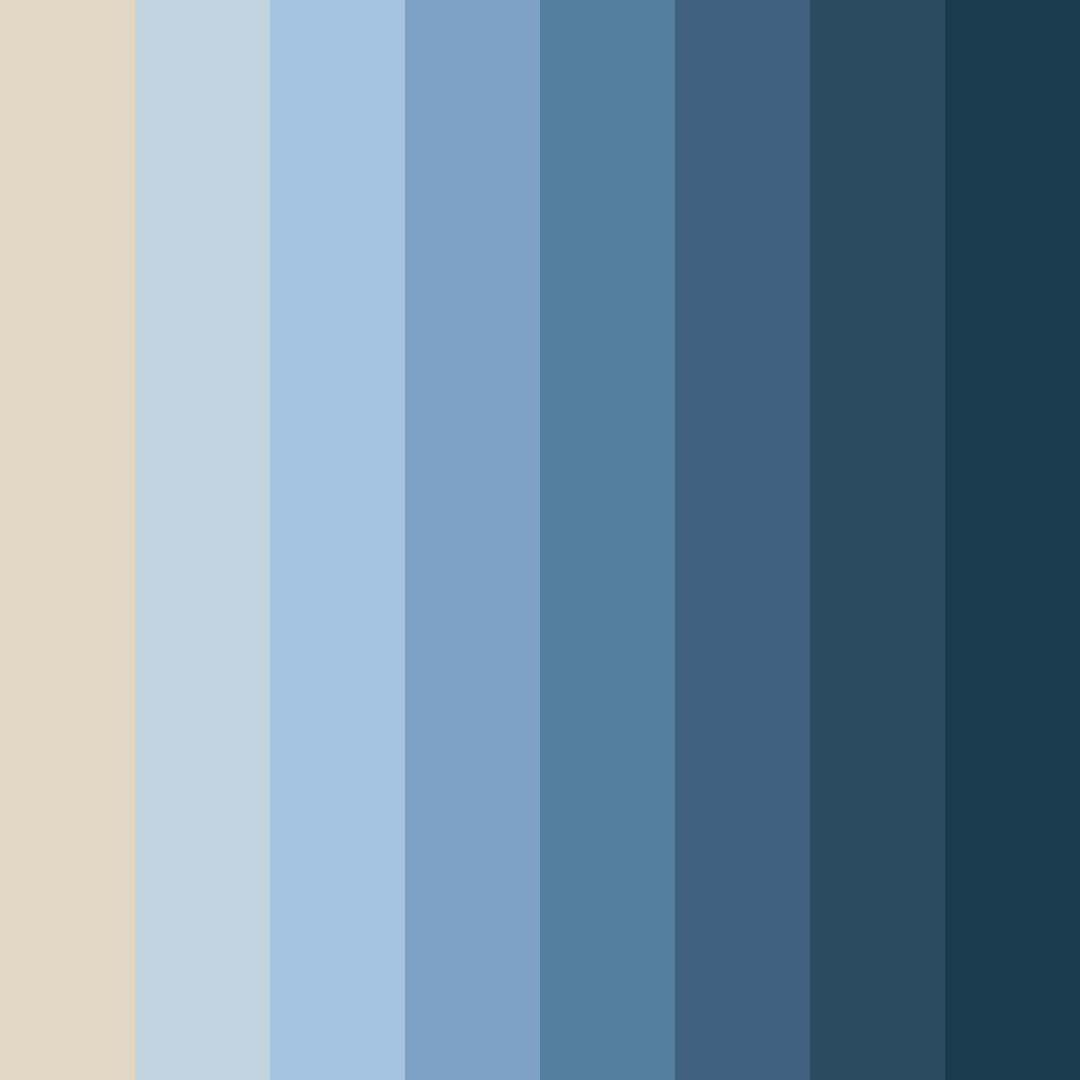 Download beige and blue harmony color palette PNG image (square)