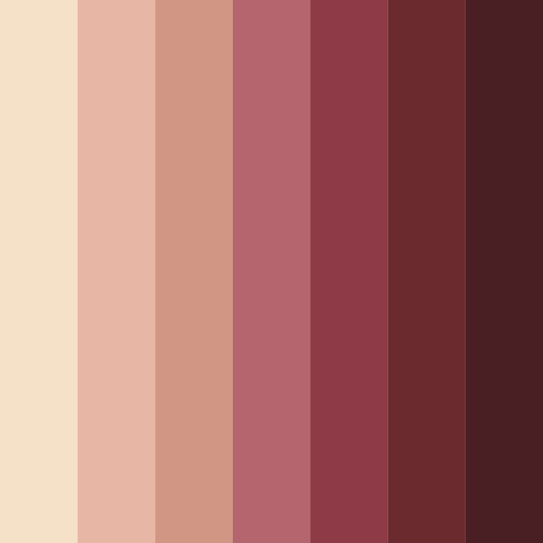 Download burgundy and beige color palette PNG image (square)