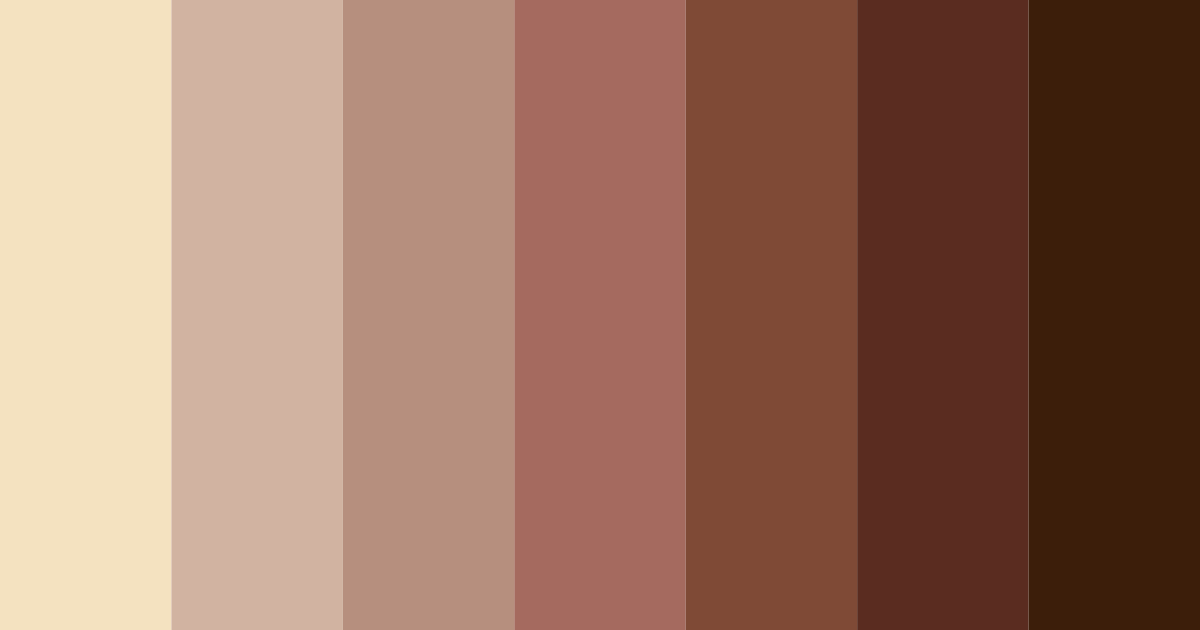 Download brown harmony color palette PNG image (landscape)