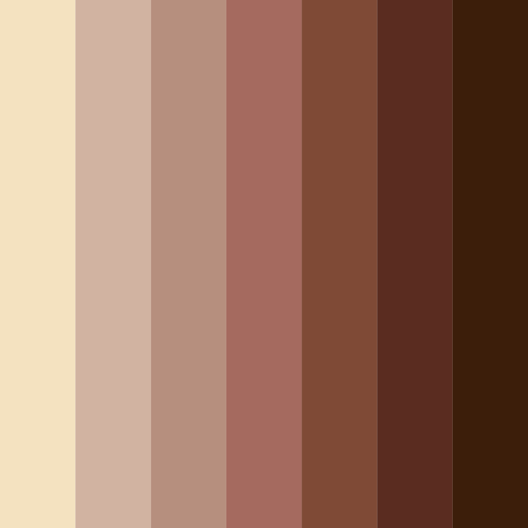 Download brown harmony color palette PNG image (square)