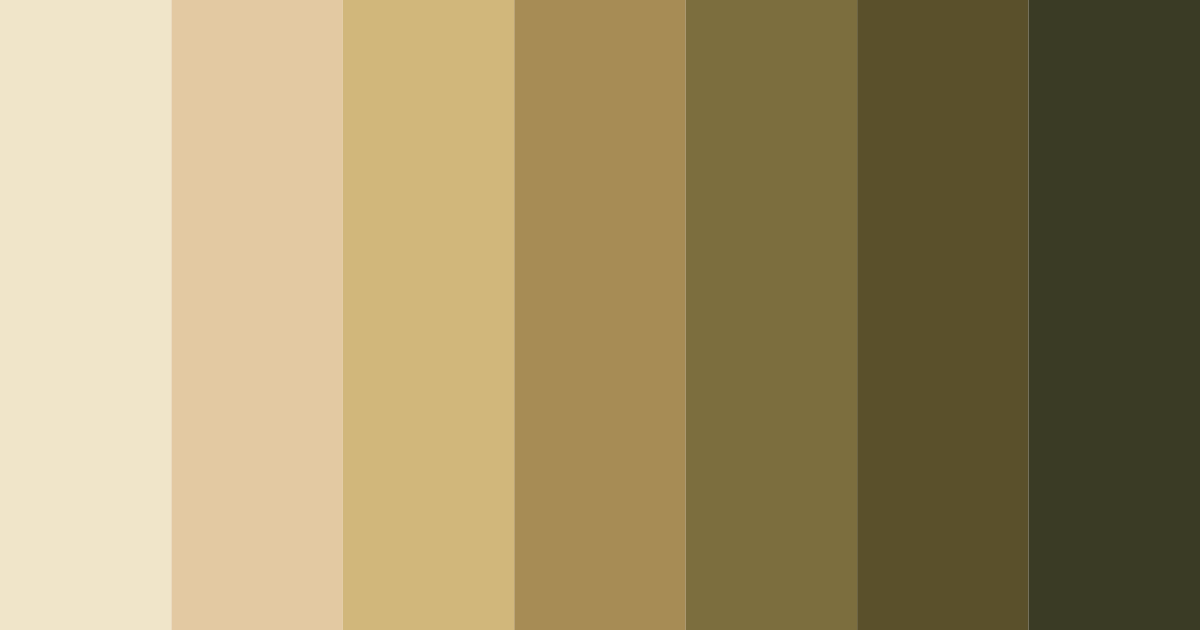 Download brown shades color palette PNG image (landscape)