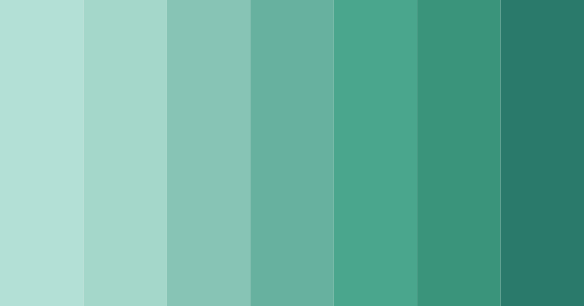 Download teal dawn glow color palette PNG image (landscape)
