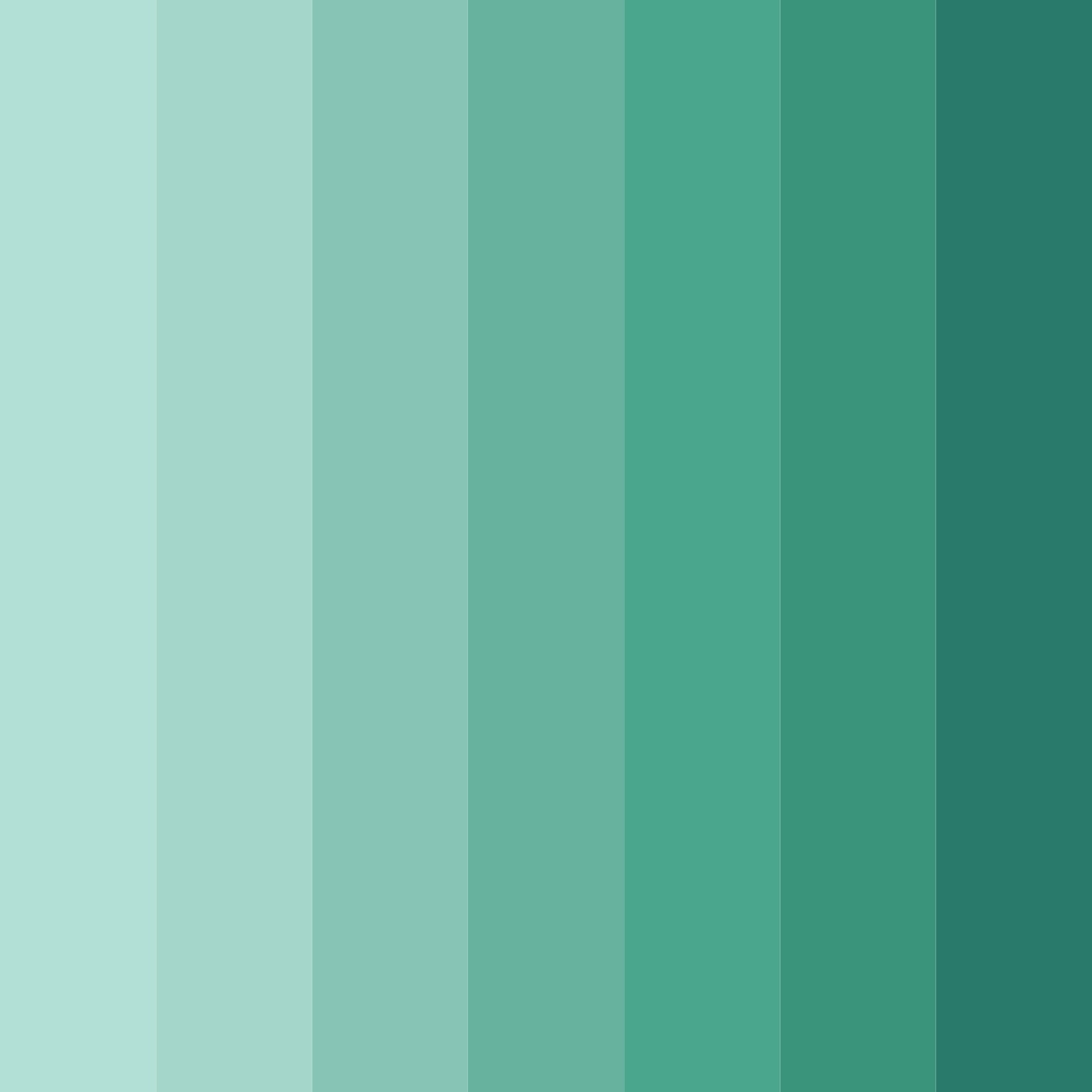 Download teal dawn glow color palette PNG image (square)