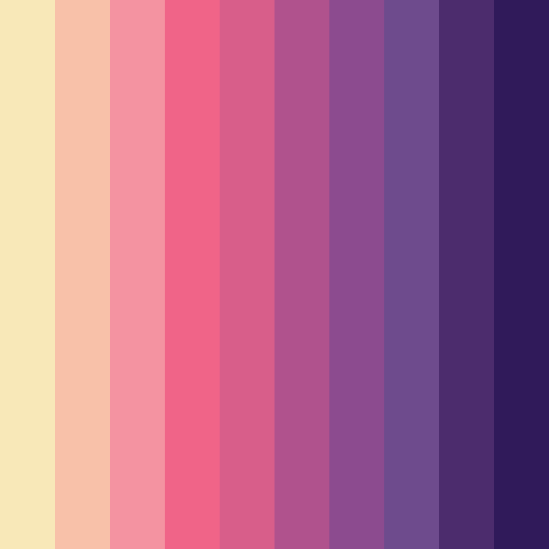 Download island dusk serenade color palette PNG image (square)
