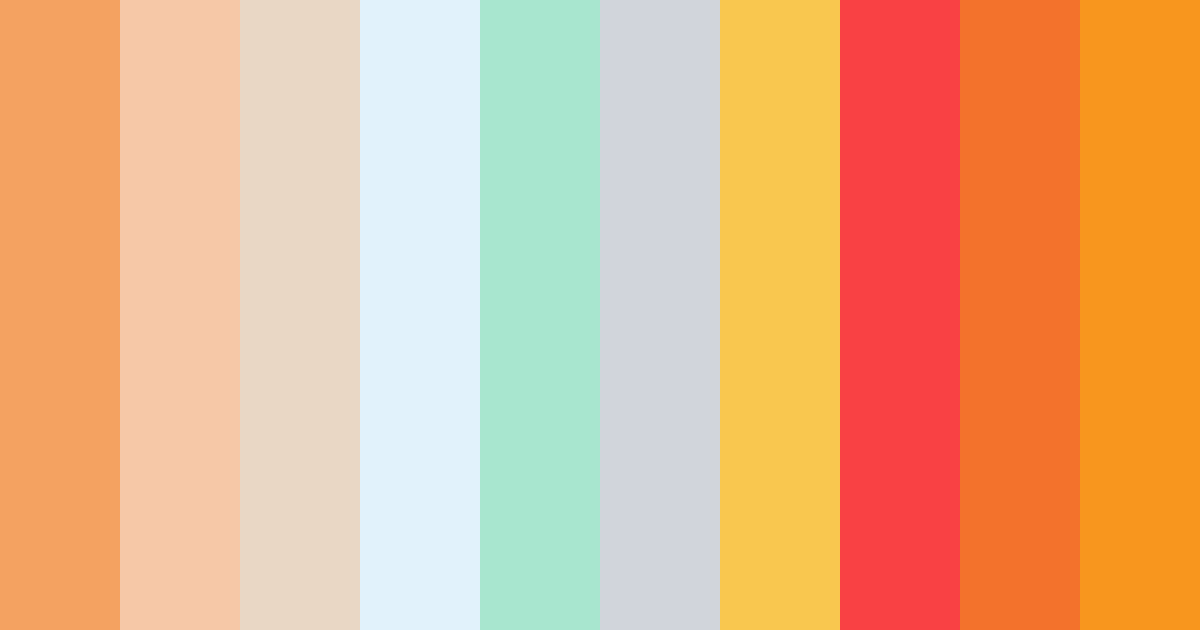 Download colorful cloth color palette PNG image (landscape)