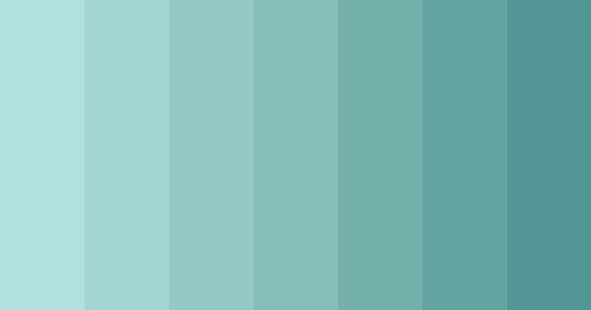 Download teal breeze color palette PNG image (landscape)