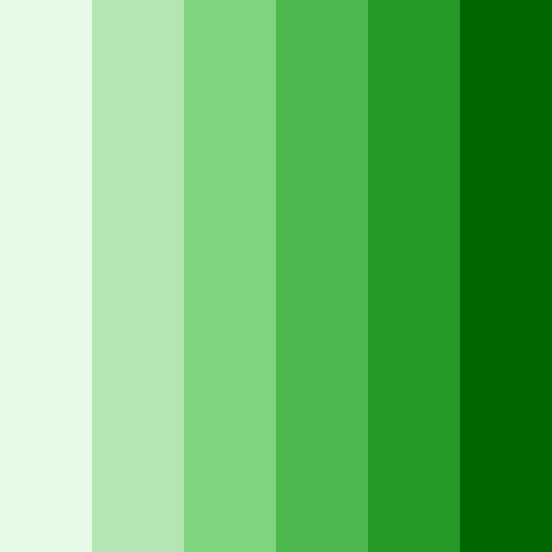 Download verdant symphony color palette PNG image (square)