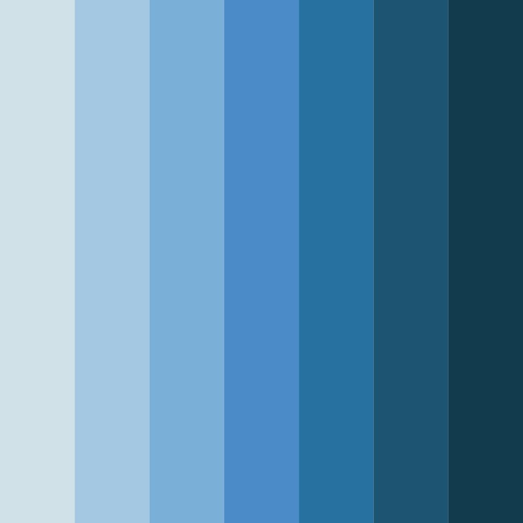 Download shades of blue grey color palette PNG image (square)
