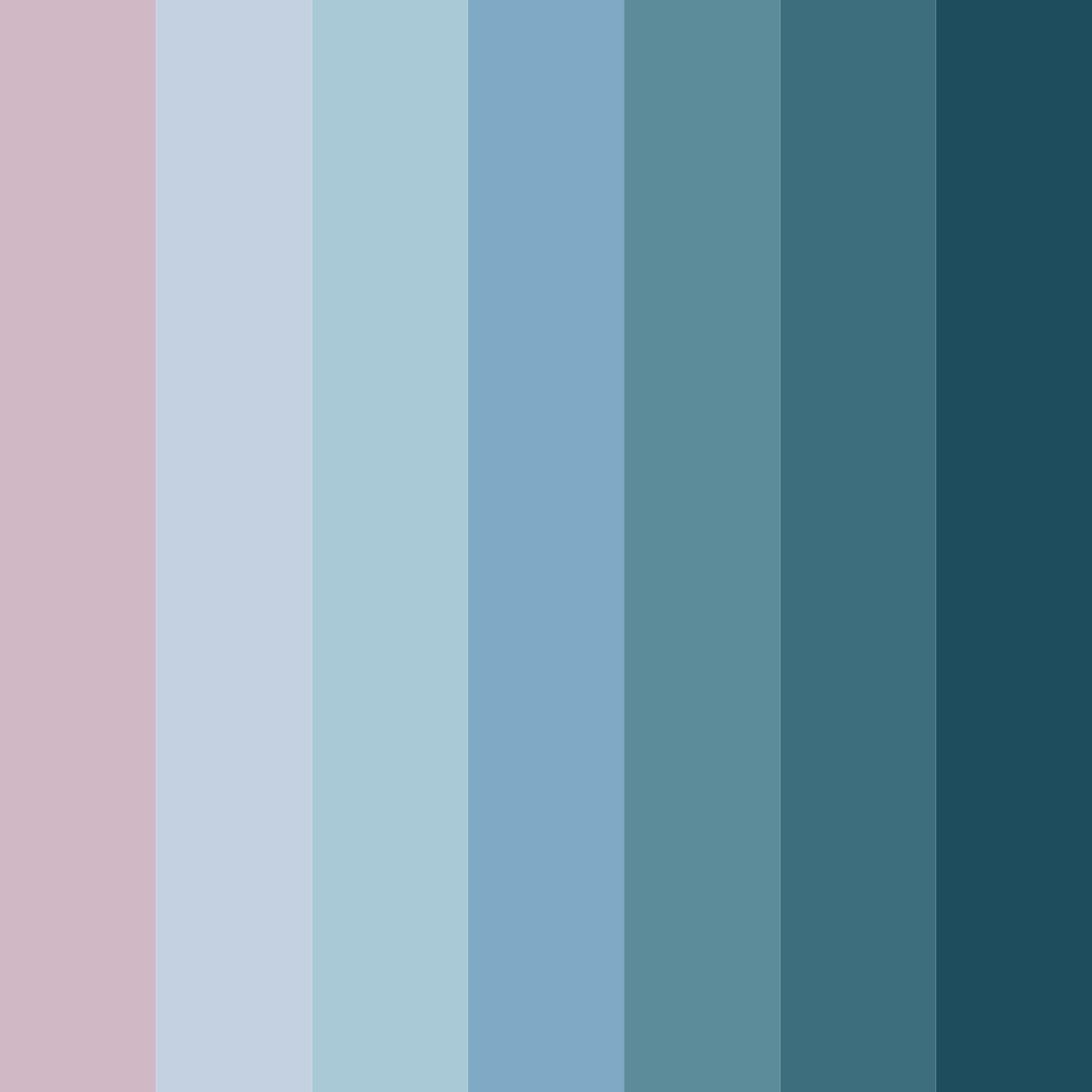 Download serene harmony color palette PNG image (square)