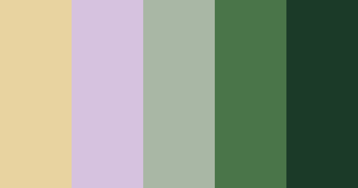 Download enchanted grove color palette PNG image (landscape)