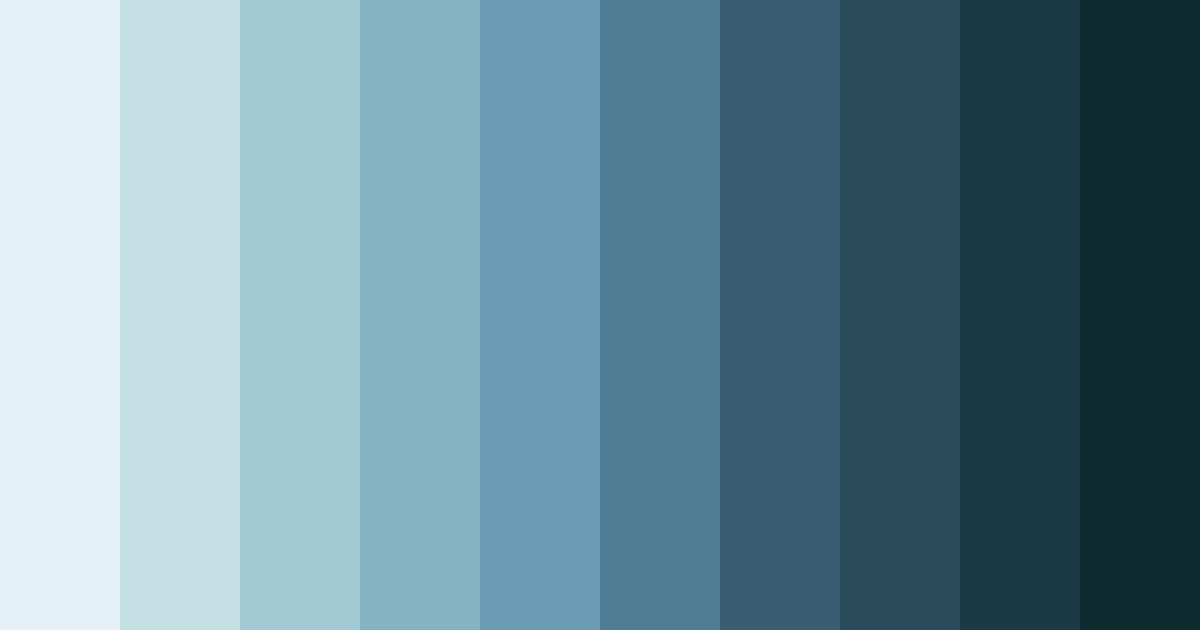 Download teal swan lake color palette PNG image (landscape)