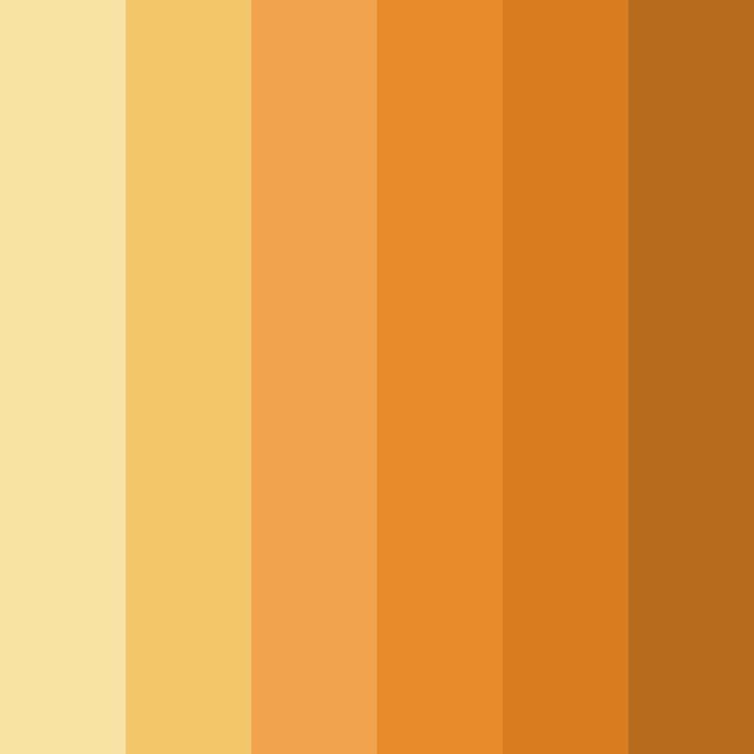 Download golden sunset color palette PNG image (square)